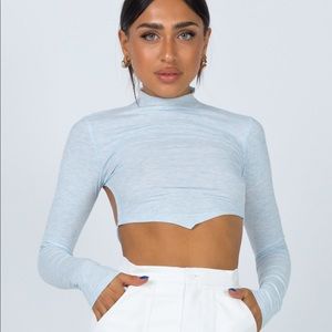 NWT Backless Long-Sleeved Shirt